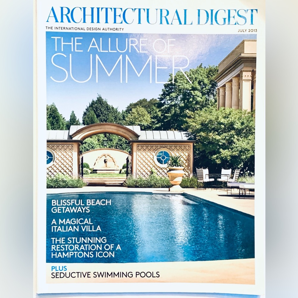 JULY 2013 Architectural Digest Allure Of Summer